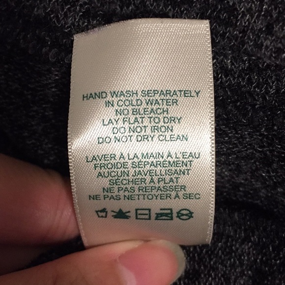 Dark gray heather long sleeve sweater - Picture 5 of 5